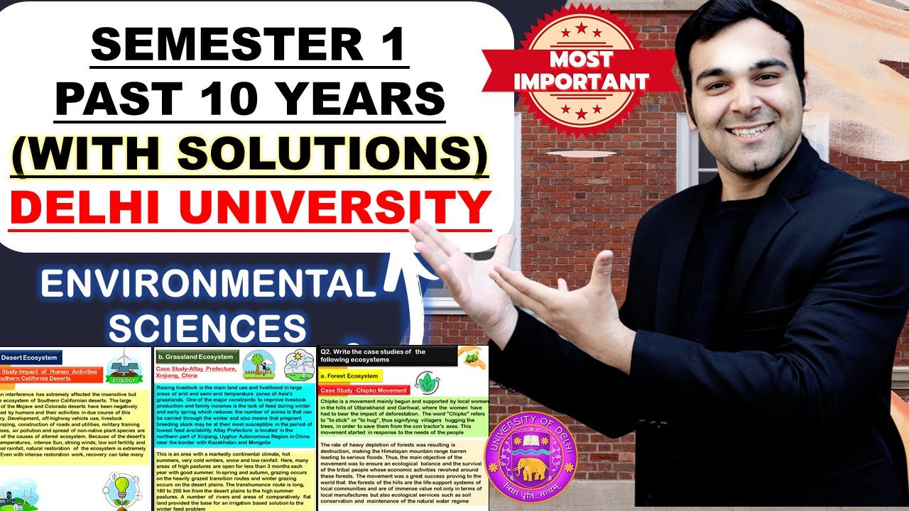 (Free) EVS Past 10 Years Ques (with Solutions)🔥| Semester 1 | All Courses | OBE Exams Strategy