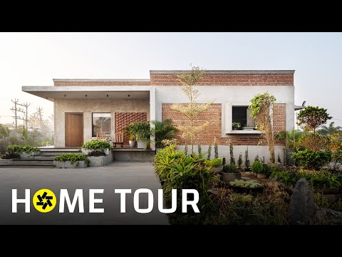 2,350 sq.ft Unique Home in Sholavaram with Dual Courtyard Spaces (Home Tour).