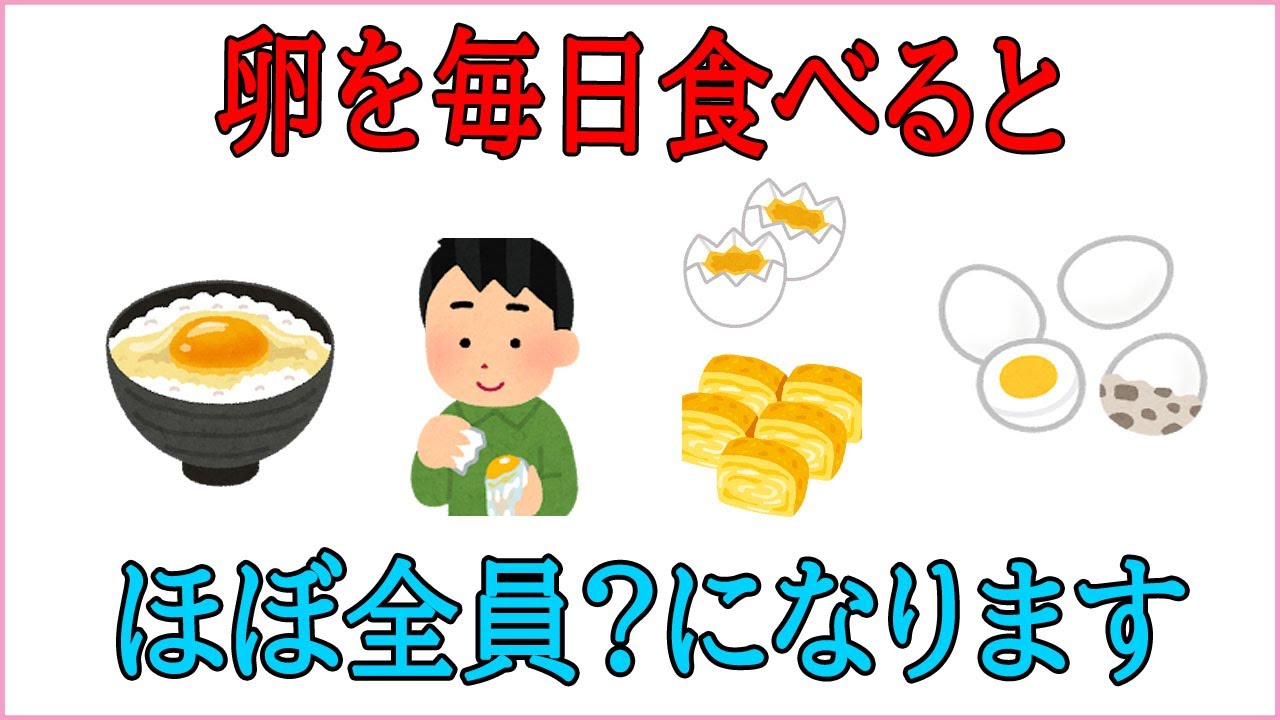誰かに教えたくなる健康雑学【卵を毎日食べるとおこるヤバい変化とは...】--- 興味深い事実