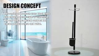 Free Standing Toilet Brush and Paper Holder