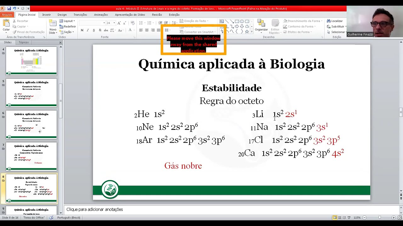 Química aplicada à Biologia - aula 4 módulo 2