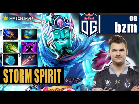 Storm Spirit Mid | OG.bzm | 19 KILLS BZM STORM ZIP ZAP AND OWN THE MAP | 7.32c Gameplay Highlights