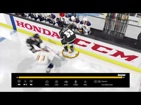 LA Kings Prospect Gravel #53 Gets stuck on the Red Deer Icebergs Bench During my Franchise mode.