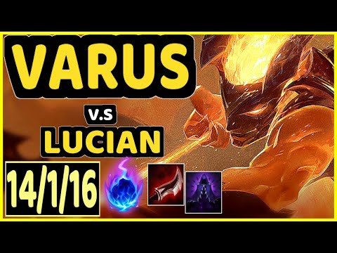 SACY (VARUS) vs LUCIAN - 14/1/16 KDA BOTTOM ADC GAMEPLAY - BR Ranked GRANDMASTER