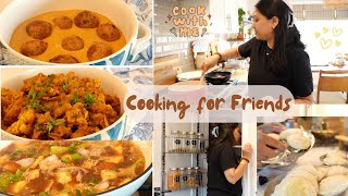 Cooking For my Friends - Special Veg Menu * Paneer Malai Kofta * I Cook with me