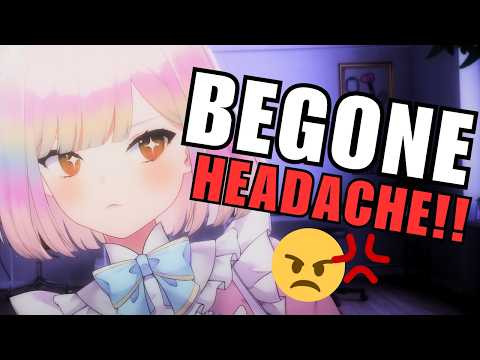 【ASMR】BANISHING your headache to the shadow realm 😤💖 ....with soft whispers and gentle triggers😴🌟