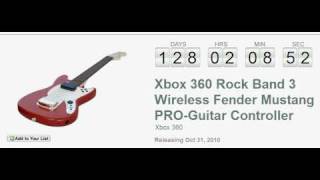 Video thumbnail for Rock Band 3 Wireless Fender Mustang PRO-Guitar Controller Xbox 360 Countdown by VideoGameCountdowns