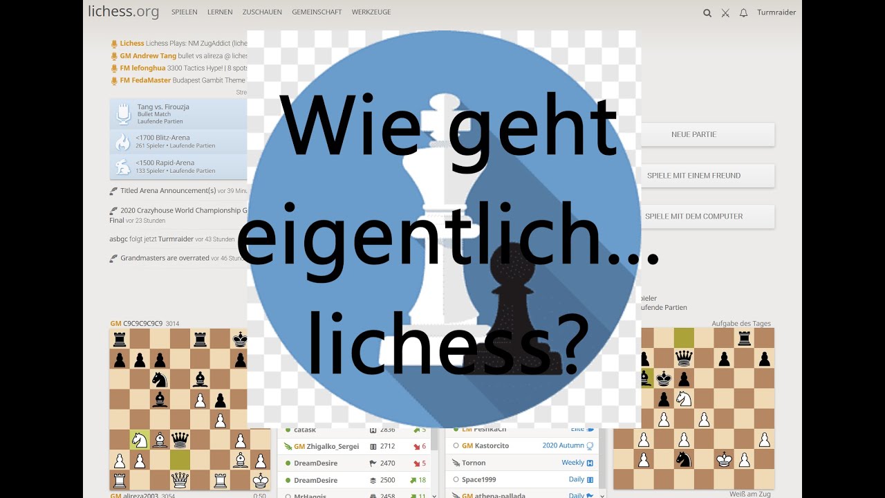 Lichess Tutorial für Neueinsteiger