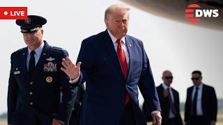 LIVE: U.S. President Trump Drops Major Updates Mid-Flight to Michigan | Air Force One Q&A | AC15