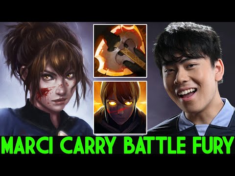 ANA [Marci] New Hero Carry with Battle Fury Build Dota 2