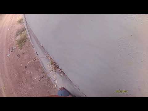 Mati desequipando en el Puente de Plottier