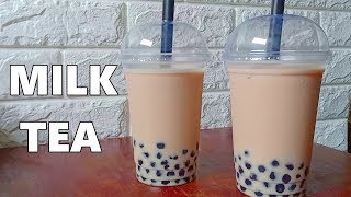 How to make Milk Tea Recipe  Boba Milk Tea