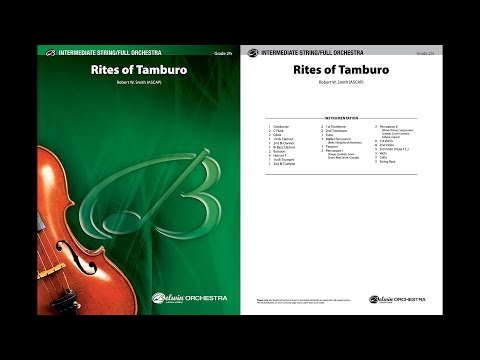 Rites of Tamburo, by Robert W. Smith  – Score & Sound