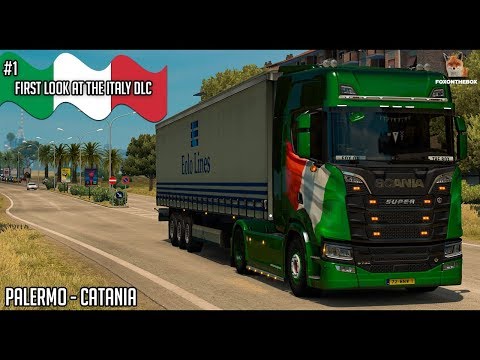 First Look At Italia DLC | Palermo - Catania | Euro Truck Simulator 2 (ETS2 1.30)