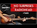 No Surprises Guitar Tutorial Radiohead Guitar Lesson |Riff +  Chords + TAB|