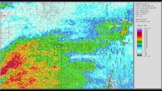 preview picture of video 'Doppler Radar - Tipton Oklahoma EF-4 tornado - November 7, 2011'