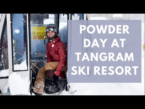 A big powder day snowboarding in Tangram, Myoko, Japan vlog