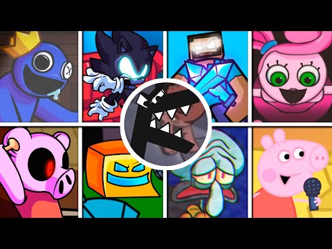 FNF Friend - But Everyone Sings It 🎤 (Different Characters Sing It) VS Alphabet Lore