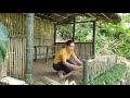FULL VIDEO 45 Days Build Bamboo House Kitchen Eaves Outdoor Shower Ep 77