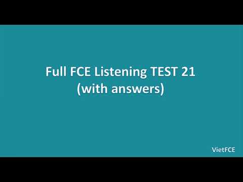 Full B2 First (FCE) Listening Test 21