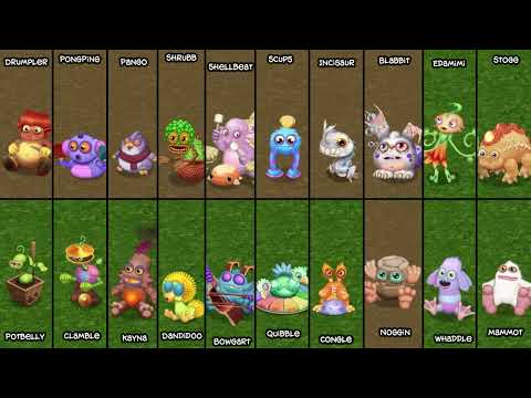 The Continent! (69 Monsters!) but each Monster is Zoomed in! (Sounds better!) - My Singing Monsters!