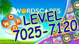 WordScapes Level 7025-7120 Answers | Master Level #14