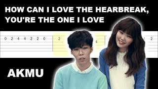 AKMU - How can I love the heartbreak, you're the one i love (Easy Guitar Tabs Tutorial)