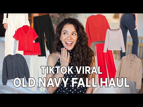 OLD NAVY FALL TRY-ON HAUL! W/ Set Active DUPES & BACK IN STOCK: VIRAL BARREL PANTS!