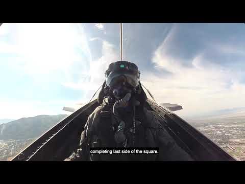 Capt. Kristin "BEO" Wolfe, F-35 Demo pilot, explains the Square Loop maneuver.