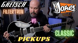 Video thumbnail for Gretsch Duo Jet Pickup Comparison - Stock Filter'Tron vs TV Jones Classic Bridge and Neck by Greg Summers
