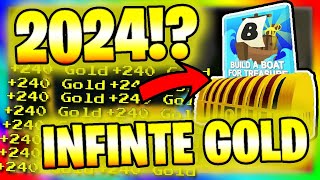 NEW WORKING GLITCH in Build A Boat For Treasure!? / Gold Farm 2024