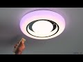 Globo Burro adjustable ceiling RGBW LED lamp with remote control, white-chrome