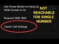 How to Set Call Not Reachable in One Number Settings || Call Not Reachable in Single Number 2024