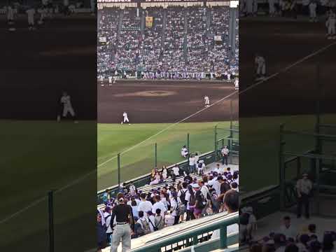 天理🆚鳴門戦の開始前#甲子園 #2025年#第107回全国高校野球選手権