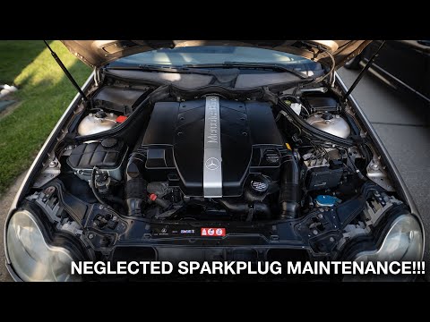 160,000 MILE OLD MERCEDES SPARK PLUGS!!! (W203 C240 M112)