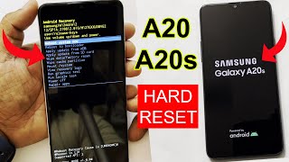 How to HARD RESET Samsung Galaxy A20/A20s in JUST Seconds!" without pc 2023