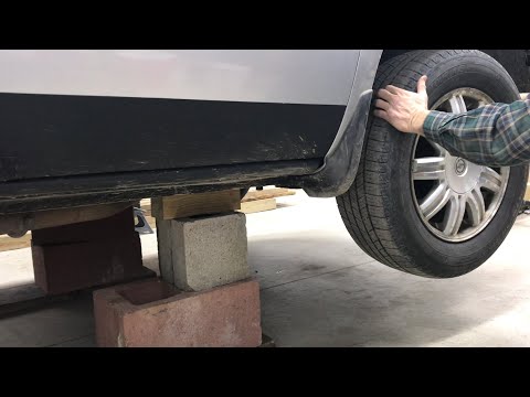 jacking a car up REALLY HIGH so you have room to work under it