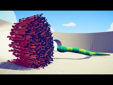 GIANT TITANOBOA vs EVERY GOD - Totally Accurate Battle Simulator TABS