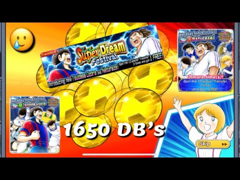 Captain Tsubasa Dream Team! Super Dream Festival Transfer! Natureza and Tsubasa! 1650 DB’s!