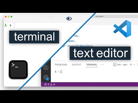 Setting up terminal and text editor