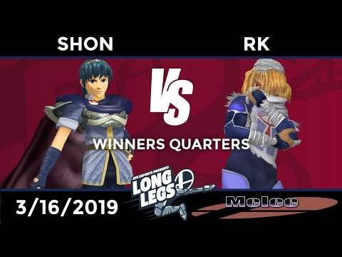 Long Legs Melee: Winners Quarters - Shon (Marth) vs RK (Sheik)