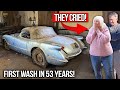 Wife Sees Deceased Husband S Corvette CLEANED For The First Time In 53 Years Best Reaction EVER
