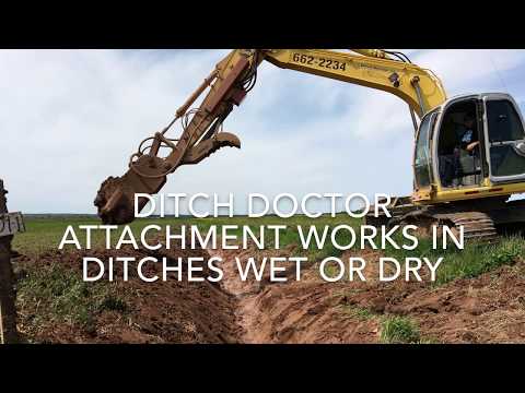 DitchDoctor - innovative ditch cleaning excavator attachment