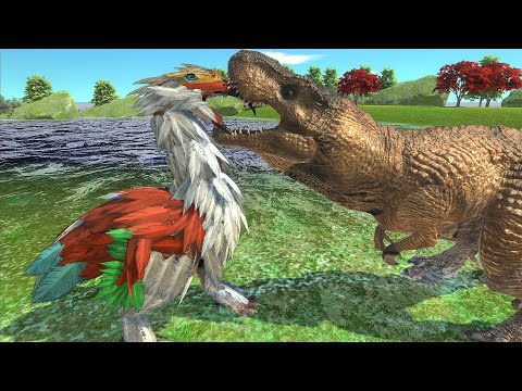 A day in the life of a Terror Bird!(Phorusrhacos) - Animal Revolt Battle Simulator