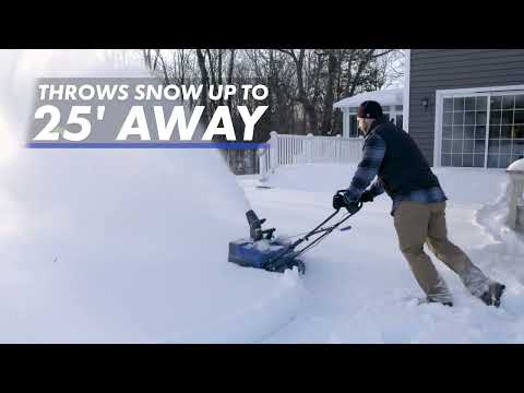 Snow Joe 24V-X2-SB22 Cordless Single-Stage Snow Blower Kit In-Action Demo