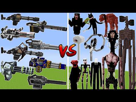 Which New Creepypasta Mutant mobs will survive TaCZ Minigun?