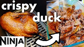 How to cook delicious CRISPY DUCK in AIR FRYER! Ninja Foodi Max Dual Zone Airfryer...