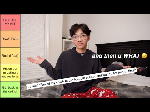 i got off to what he left|Ranking YOUR Most Downbad Confessions