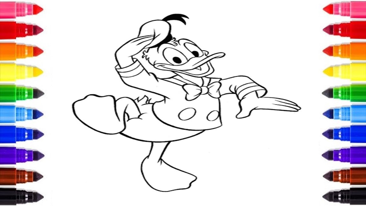 Free Donald Duck Coloring Pages for Kids – Classic Disney Fun to Print!