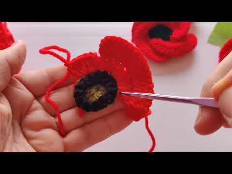 Crochet Magic: Creating a Beginner-Friendly Poppy Flower Masterpiece